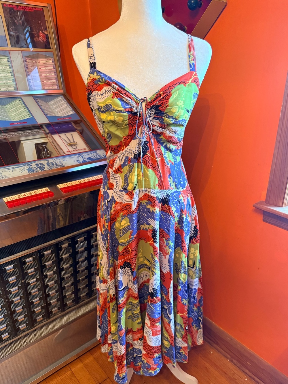 Trashy Diva Cranes Tropical Print Mini Dress 18-20
